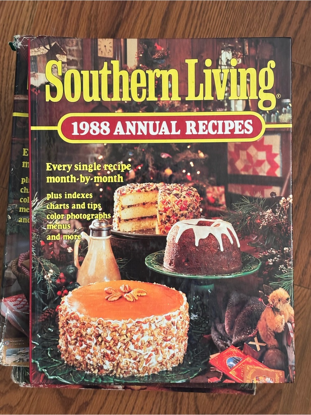Southern Living 1988 Annual Recipes Cookbook - Red & Yellow Cover